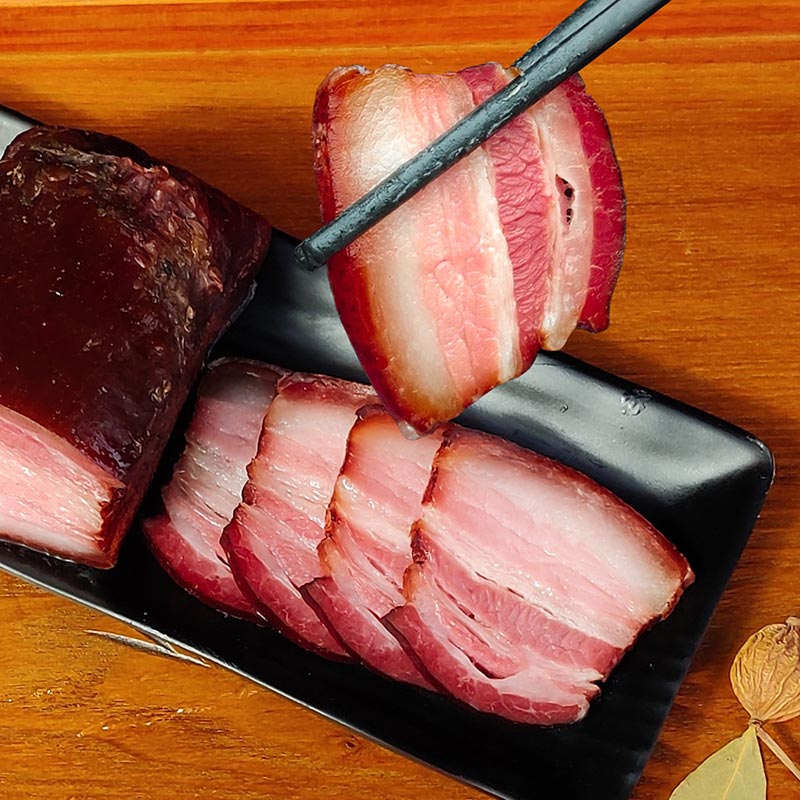 正宗四川農(nóng)家土豬煙熏五花臘肉
